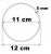 Obręcz do makramy koło 12 cm Baza łapacz 1 szt. rant 5 mm Sklejka gr. 5 mm