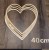 Serce drewniane baza do Makramy Obręcz 40cm  Sklejka gr.5mm