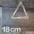 Obręcz trójkąt drewniany gr 3 mm 18 cm baza do łapacza snów