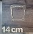 Drewniana obręcz kwadrat sklejka 3mm baza łapacz snów 14 cm
