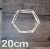Obręcz ze sklejki gr 3 mm heksogen 20 cm baza do łapacza wianek