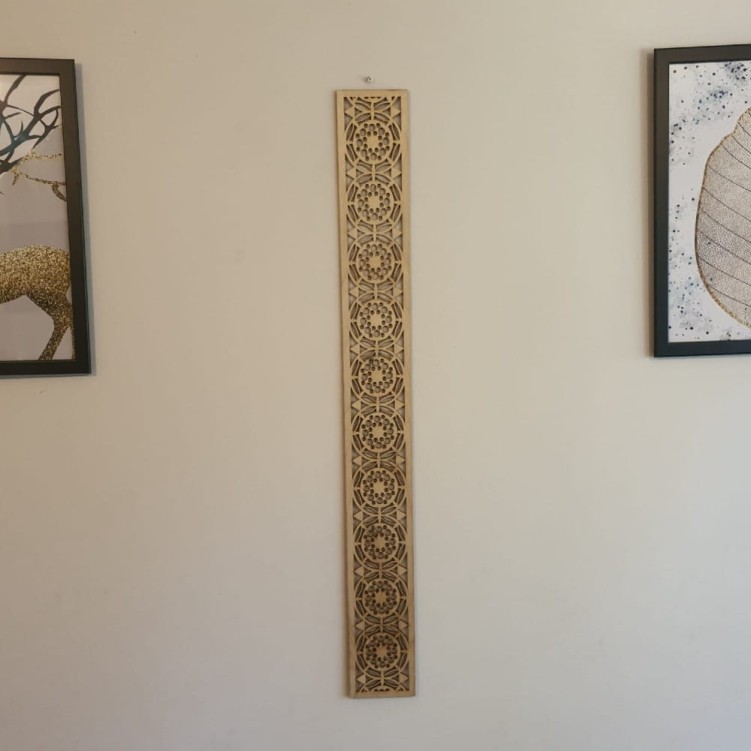 Panele 3d  płyta ażurowa listwa drewniana 89 x 10 cm Na Wymiar gr. 5 mm