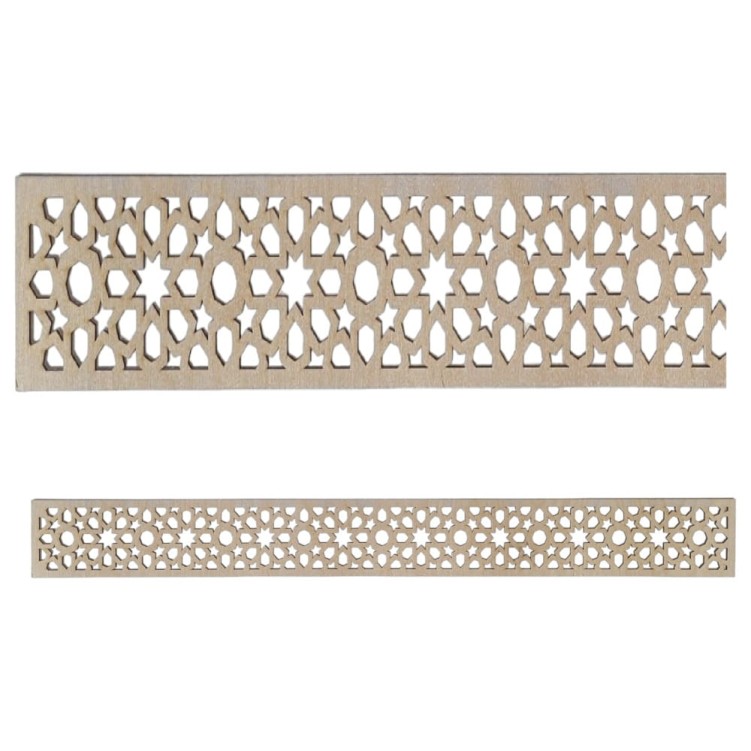 Drewniany Panele 3d na ścianę płyta ażurowa Na Wymiar 89 x 10 cm
