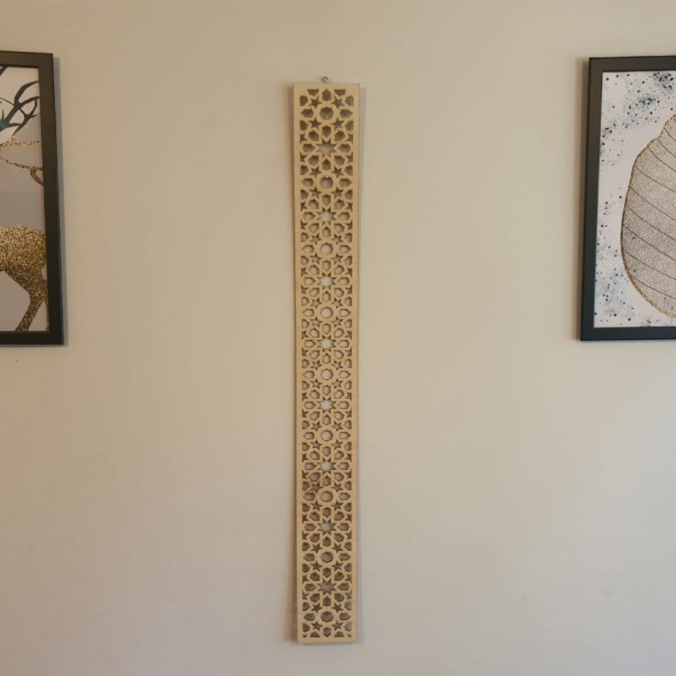Drewniana osłona 3d płyta ażurowa Na Wymiar 89 x 10 cm listwa gr. 5 mm