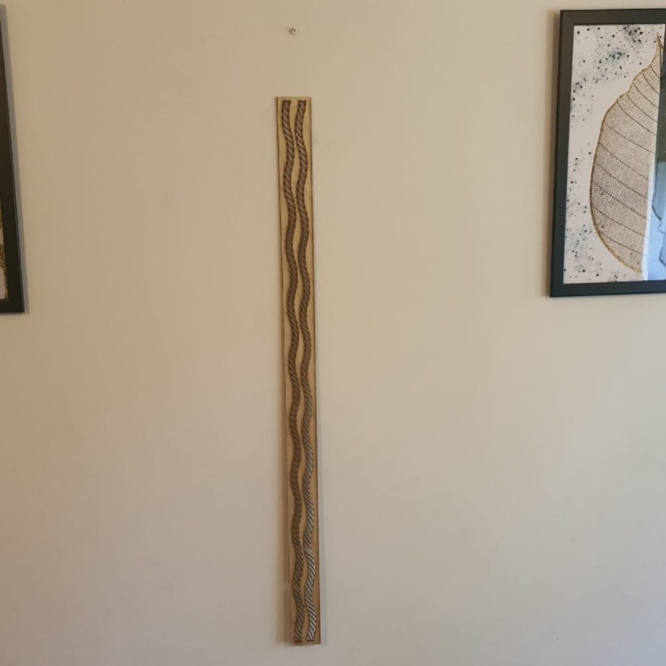 Ażurowa listwa drewniana panel dekoracyjny 89 x 5 cm Na Wymiar gr. 5 mm