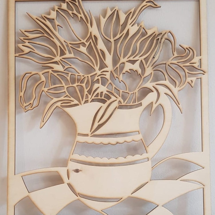 25x30 cm wzór 708 gr.3mm Obraz ażurowy