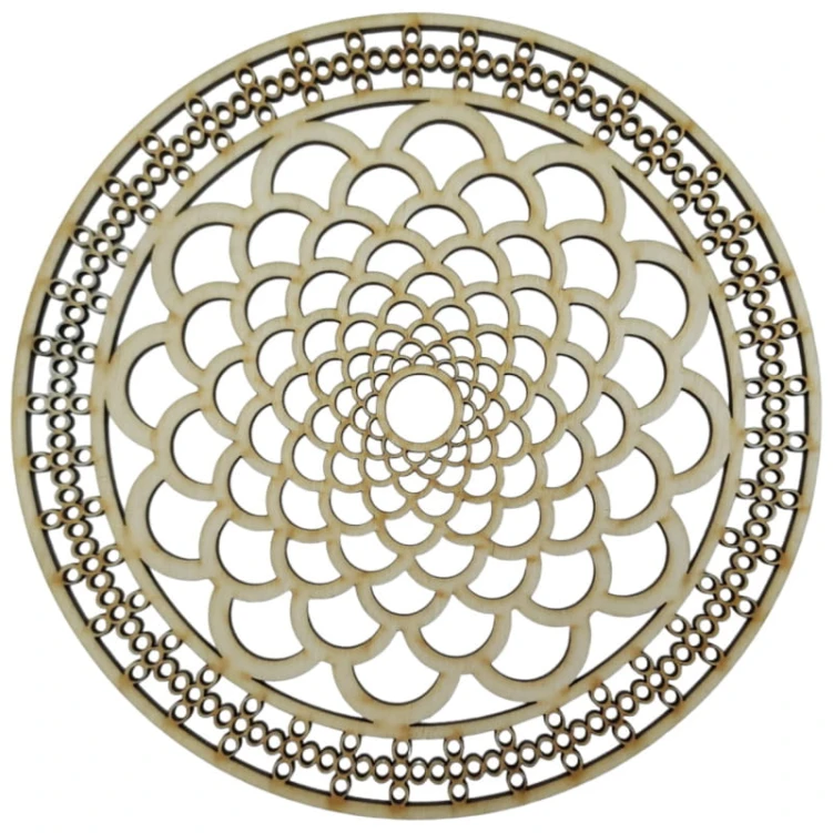 20 cm wzór 14 gr.3mm Mandala ażurowa