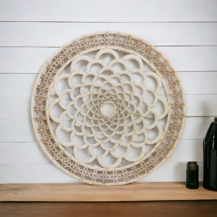 20 cm wzór 14 gr.3mm Mandala ażurowa
