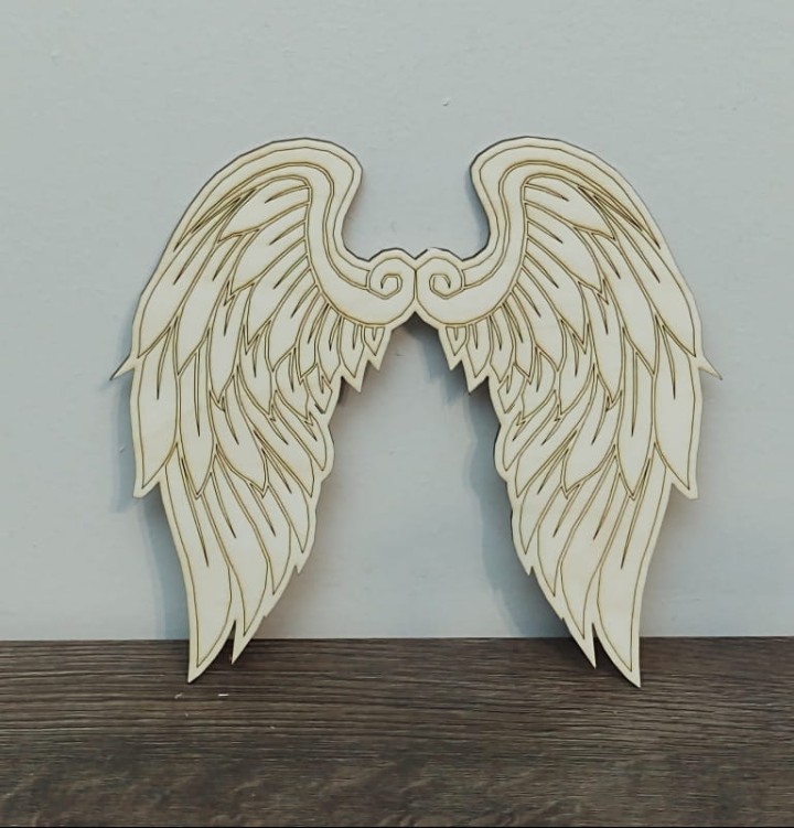 Skrzydła anielskie drewniana dekoracja 20 x 18,5 cm wzór 482