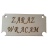 Tabliczka zawieszka Zaraz Wracam drewniana 20x10 cm