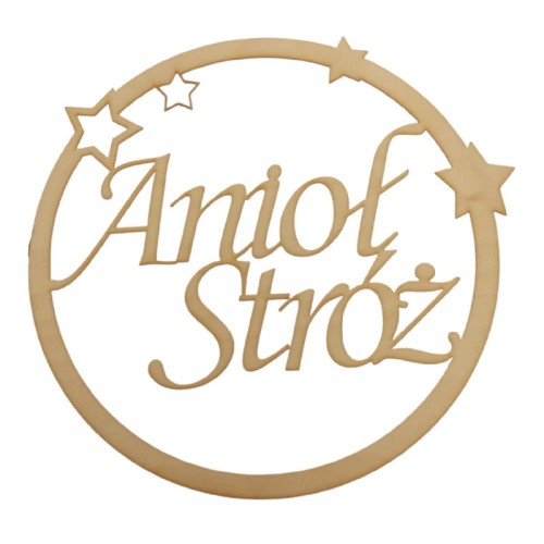 Anioł Stróż Obręcz z napisem Koło Łapacz snów 18 cm wzór 486
