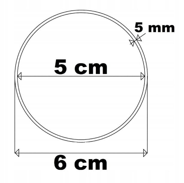 6 cm gr.3mm rant 5mm Koło Obręcz