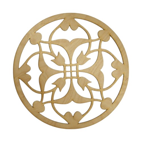 Mandala okrągły panel dekoracyjny 10 cm wzór orientalny 3 mm