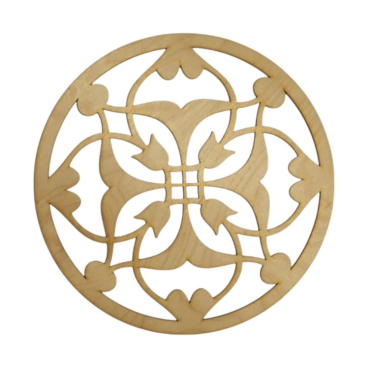 Mandala okrągły panel dekoracyjny 10 cm wzór orientalny 3 mm