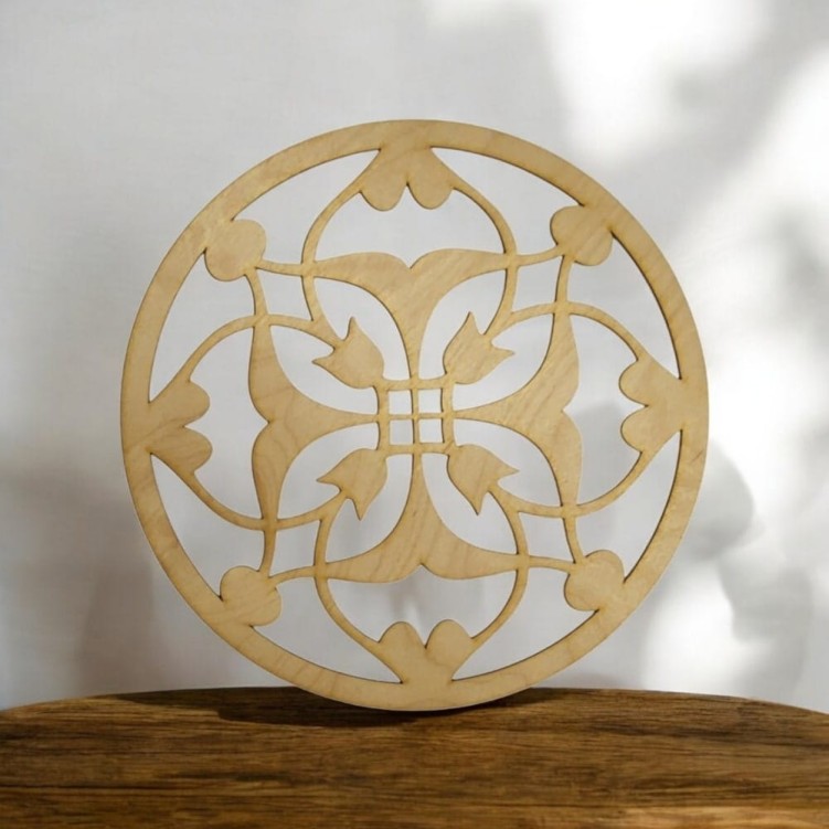 Mandala okrągły panel dekoracyjny 10 cm wzór orientalny 3 mm