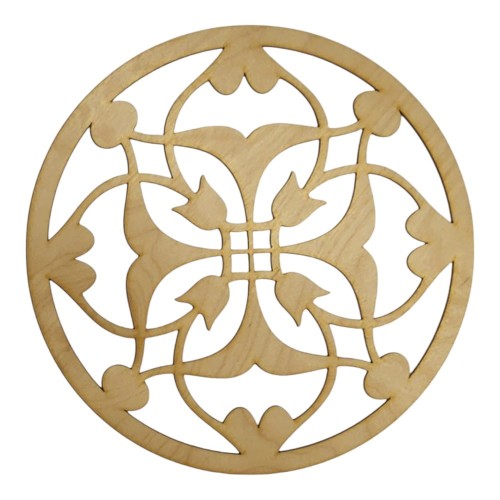 Mandala okrągły panel dekoracyjny 25 cm wzór orientalny 3 mm