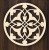 Mandala okrągły panel dekoracyjny 25 cm wzór orientalny 3 mm