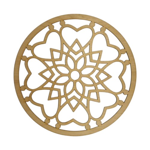 Mandala dekoracja ścienna panel ażurowy 10 cm wzór orientalny 3 mm