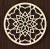 Mandala dekoracja ścienna panel ażurowy 10 cm wzór orientalny 3 mm