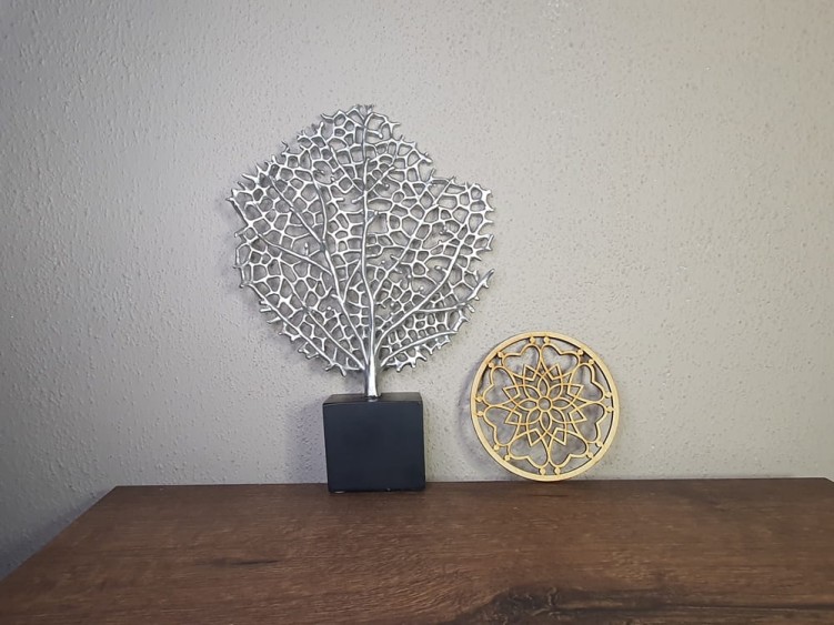 Mandala dekoracja ścienna panel ażurowy 10 cm wzór orientalny 3 mm