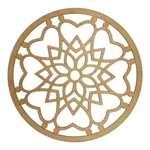Mandala dekoracja ścienna panel ażurowy 25 cm wzór orientalny 3 mm