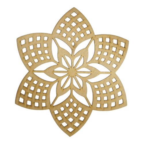 Mandala dekoracja ścienna panel ozdobny 25 x 22 cm wzór boho 3 mm
