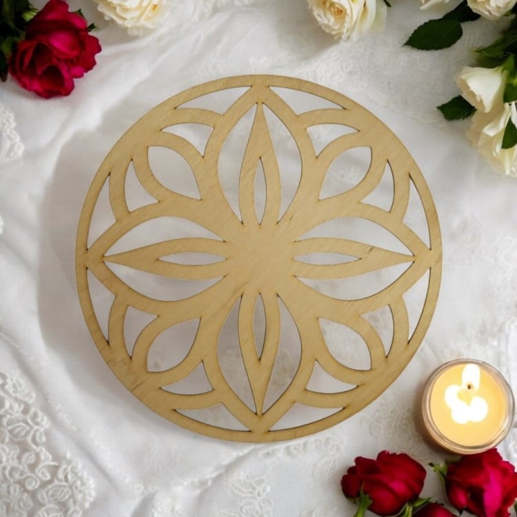Mandala dekoracyjna panel ozdobny 25 cm wzór boho 3 mm