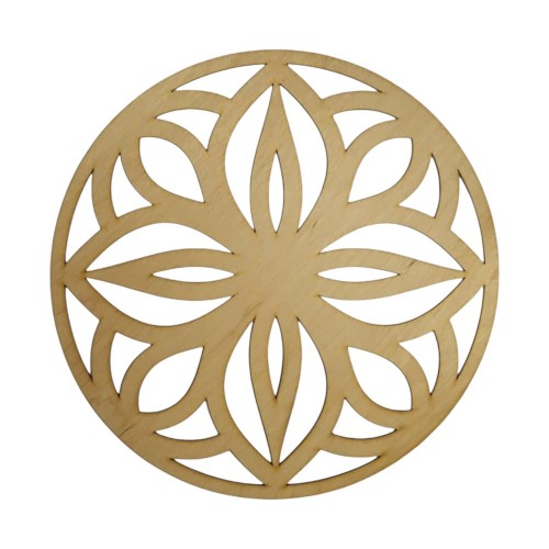 Mandala dekoracyjna panel ozdobny 10 cm wzór Boho 3 mm