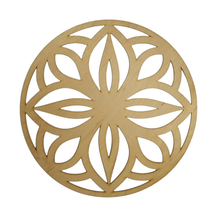 Mandala dekoracyjna panel ozdobny 10 cm wzór Boho 3 mm