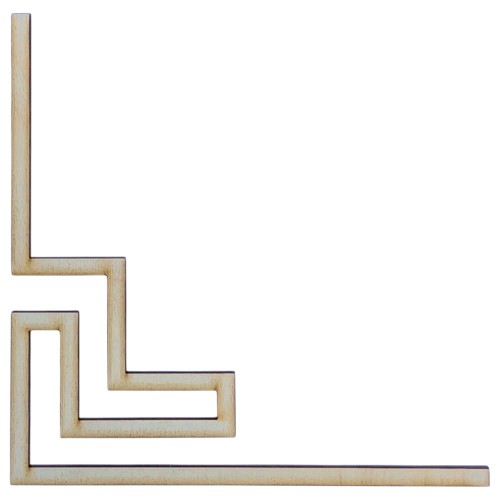 Ozdoba do mebli dekoracyjny element ozdobny do luster obrazów 59x59cm  3 mm