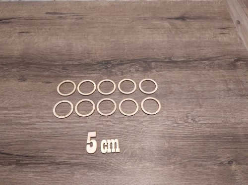 5 cm / 50 szt KOLA Koło OBRĘCZ Łapacz Snów