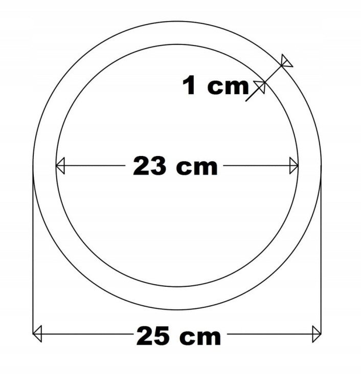 fi 25 cm 1szt. Koło Obręcz Baza do Łapacza, Wianka