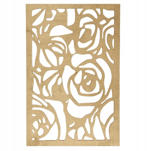 Ażurowa dekoracja ścianę Panel Róża wymiar 40x59cm