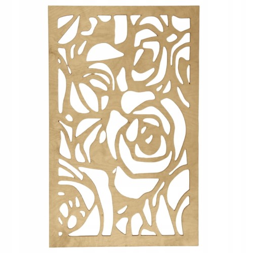 PANEL AŻUROWY DEKORACYJNY RÓŻA 89 cm x 50 cm