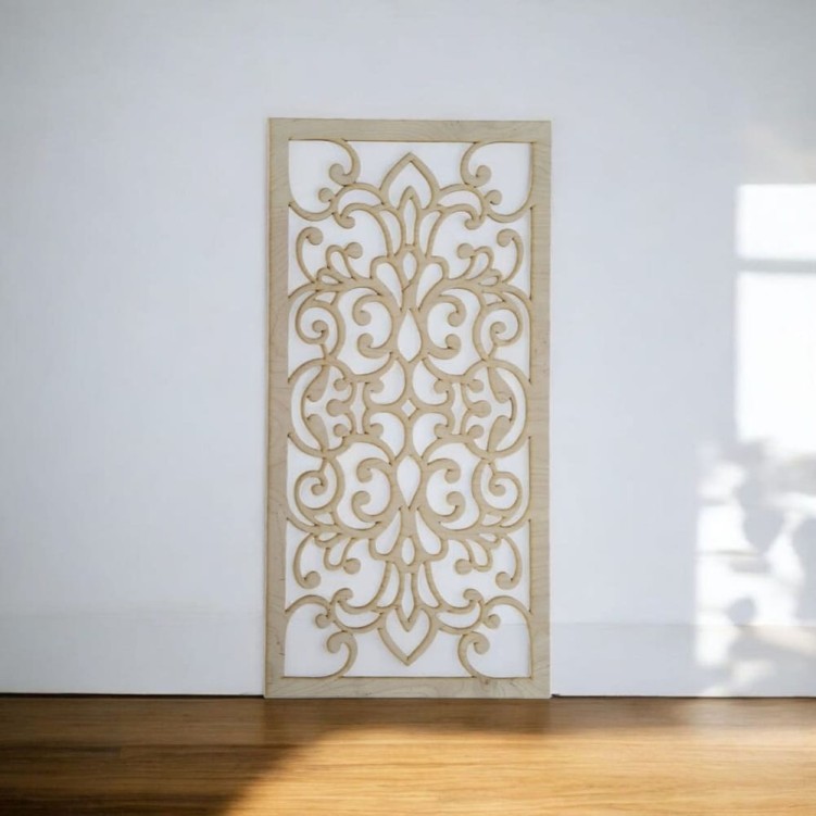 Dekoracyjny panel drewniany ażur ze sklejki 29x59cm Na Wymiar