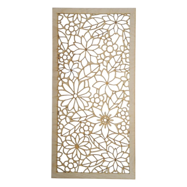 Drewniany panel do aranżacji 29x59cm ażur ze sklejki