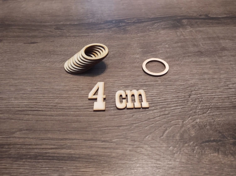 4 cm / 50 szt Obręcze do makramy Koło baza