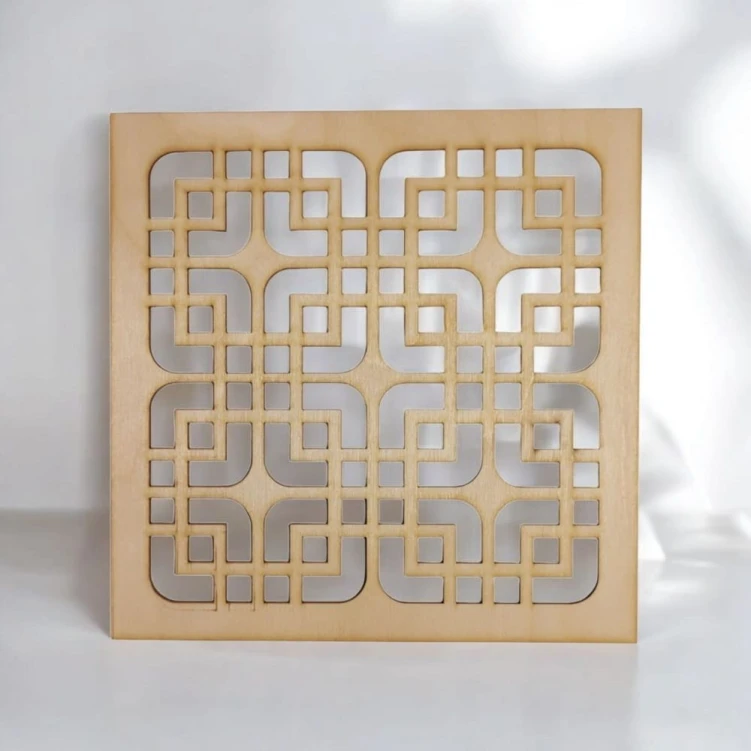Panel dekoracyjny podkładka ażurowy wzór dekoracja ścienna 20 x 20 cm 3mm