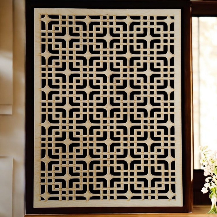 Płyta ażurowa drewniana do Wnętrz maskownica panel 44 x 59 cm na Wymiar