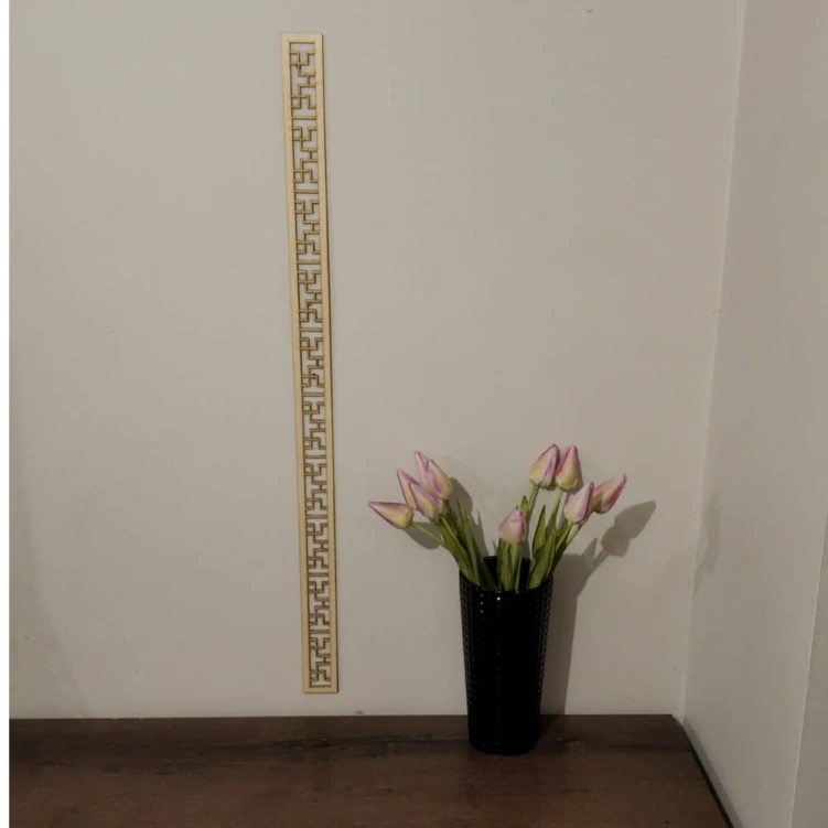 Listwa ozdobna do wnętrz listwa ażurowa 89 x 5 cm wzór ze sklejki Na wymiar