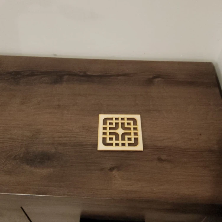 Drewniana Podkładka 10 x 10 cm Ażurowa, Dekoracyjna, Laserowo Wycinana 3mm