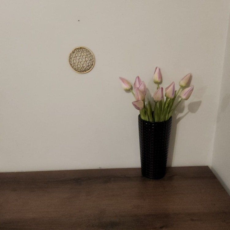 Podkładka drewniana pod kufel Mandala okrągła 10 cm wzór Boho Na wymiar