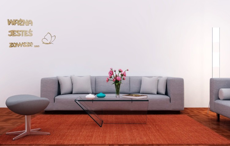Napis motywacyjny cytat na ścianę Ważna Jesteś Zawsze 80x40 cm sklejka 5mm