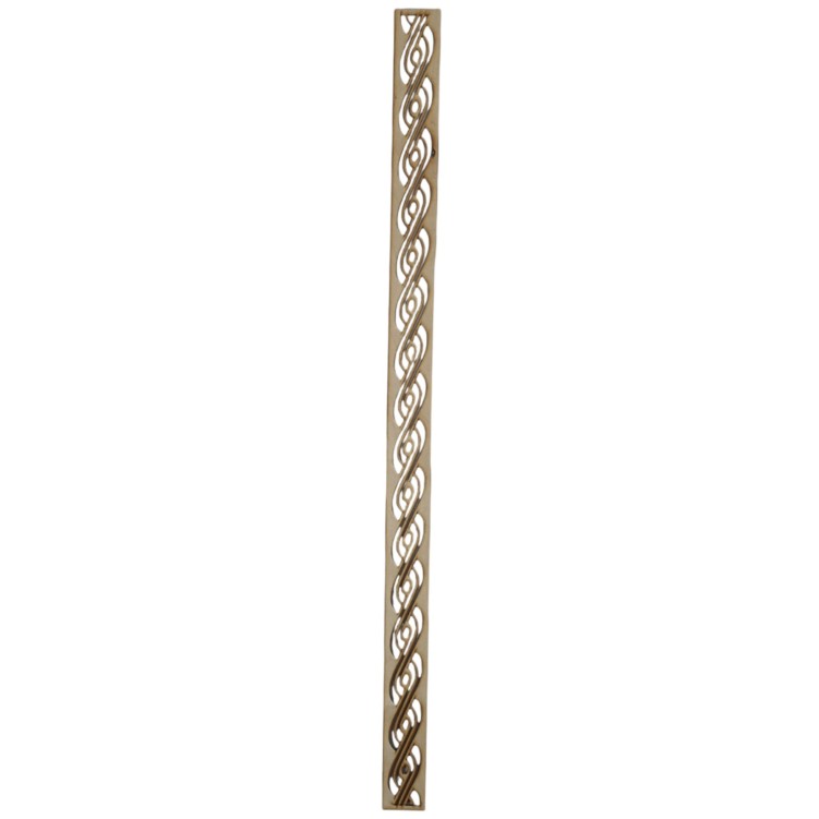 Dekoracyjna listwa drewniana ze sklejki 89 x 5 cm wycinana laserowo gr. 3mm
