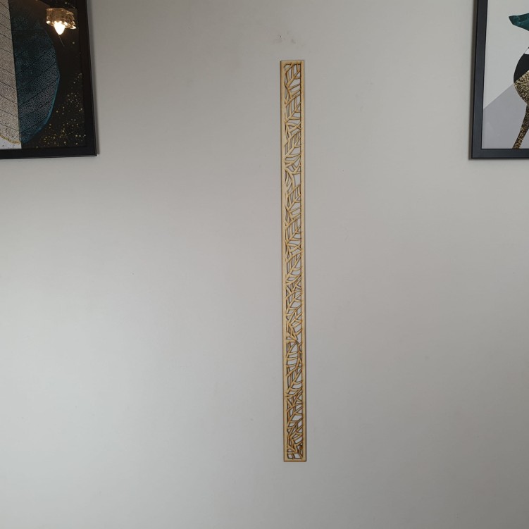 Dekoracyjna listwa drewniana ze sklejki 89 x 5 cm wycinana laserowo gr. 3mm