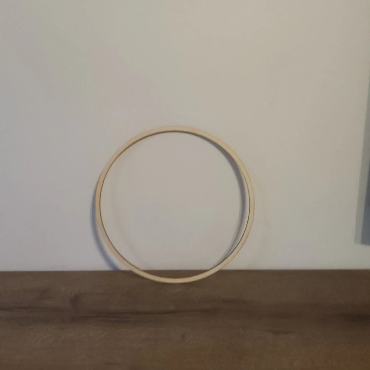 Obręcz okrągła drewniana 34 cm baza do makramy łapacza snów sklejka 5 mm