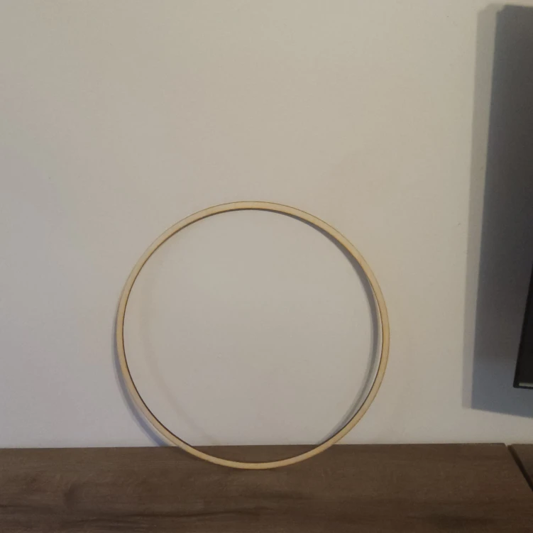 Obręcz okrągła drewniana 42 cm baza do makramy łapacza snów sklejka 5 mm
