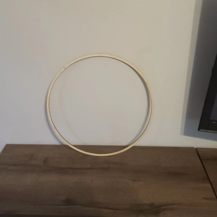 Obręcz okrągła drewniana 46 cm baza do makramy łapacza snów sklejka 5 mm