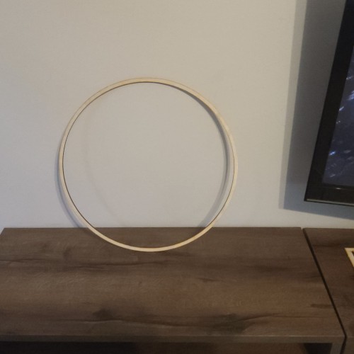 Obręcz okrągła drewniana 48 cm baza do makramy łapacza snów sklejka 5 mm