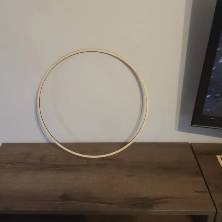 Obręcz okrągła drewniana 48 cm baza do makramy łapacza snów sklejka 5 mm